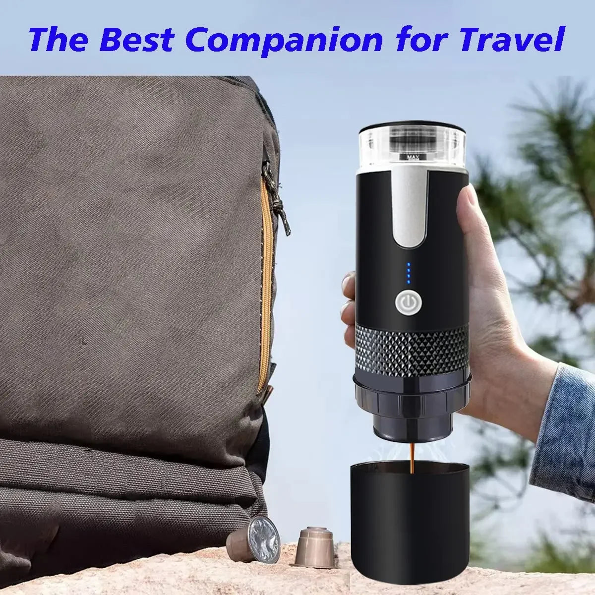 Portable Espresso Maker Electric Coffee Machine Compatible NS Capsule & Ground Coffee Fast Brewing Espresso Machine